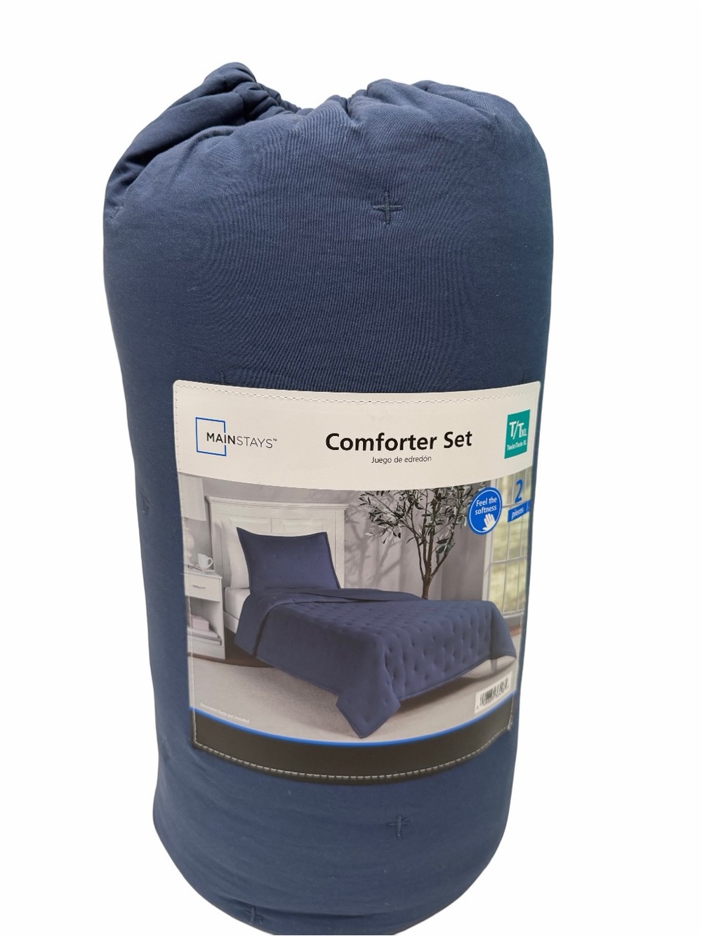 Mainstays Twin/Twin XL Comforter Set, Soft Lightweight & All Season, 2-Piece New